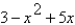 Identify the degree and leading coefficient of the polynomial.   A)  degree: 3 leading coefficient: 5 B)  degree: 3 leading coefficient: 1 C)  degree: 2 leading coefficient: -1 D)  degree: 2 leading coefficient: 1 E)  degree: 2 leading coefficient: 3