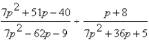 Perform the division and simplify.   A)    B)    C)    D)    E)   