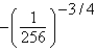 Evaluate the expression without using a calculator.   A)    B)    C)    D)  64 E)  -64