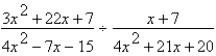 Perform the division and simplify.   A)    B)    C)    D)    E)   