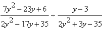 Perform the division and simplify.   A)    B)    C)    D)    E)   