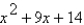 Find the domain of the expression.   A)  all real numbers B)  all real numbers except x = -7 and x = -2 C)  all real numbers except x = 0 D)  x = -7 or x = -2 E)  x > 0