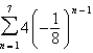 Find the sum of the finite geometric sequence.   A)    B)    C)  233,017 D)    E)   