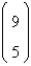 Calculate the binomial coefficient:   A)  1 B)  126 C)  45 D)  15,120 E)  0