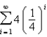 Find the sum of the infinite series.   A)  undefined B)    C)  4 D)    E)   