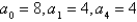 Find a quadratic model for the sequence with the indicated terms.   A)    B)    C)    D)    E)   