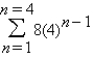 Find the sum of the indicated terms of the geometric sequence.   A)  s = 680 B)  s = 688 C)  s = 672 D)  s = 696 E)  s = 2,720