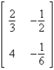 Find the determinant of the matrix   . A)    B)    C)    D)    E)   
