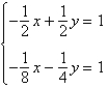 Solve the system by the method of substitution.   A)  (-4, 2)  B)  (2, -4)  C)  (-2, -4)  D)  (-4, -2)  E)  (4, 2) 