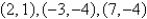 Find the equation of the circle   that passes through the points   . A)    B)    C)    D)    E)   
