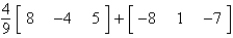 Evaluate the expression.   A)    B)    C)  not possible D)    E)   