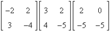 Evaluate the expression.   A)    B)    C)    D)    E)  not possible