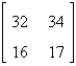 Find the inverse of the matrix   (if it exists) . A)    B)    C)  does not exist D)    E)   