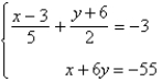 Solve the system by the method of elimination.   A)    B)    C)    D)    E)  inconsistent