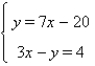 Solve the system by substitution, if possible.   A)  (4, 8)  B)  (8, 4)  C)  (-4, 13)  D)  (12, -3)  E)  no solutions