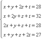 Solve the system using Gauss-Jordan elimination.   A)    B)    C)    D)    E)   