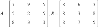 Find A - B.   A)    B)    C)    D)    E)   