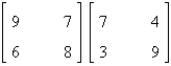 Find the product.   A)    B)    C)    D)  cannot multiply E)   