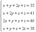 Solve the system using Gauss-Jordan elimination.   A)    B)    C)    D)    E)   