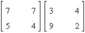 Find the product.   A)    B)    C)    D)  cannot multiply E)   