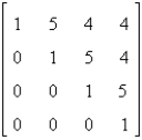 Use a graphing calculator to find the inverse of the matrix.   A)    B)    C)    D)    E)   