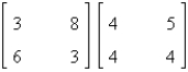 Find the product.   A)    B)    C)    D)  cannot multiply E)   