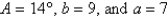 Given   , use the Law of Sines to solve the triangle (if possible)  for the value of c. If two solutions exist, find both. Round answer to two decimal places. A)    B)  not possible C)    D)    E)   