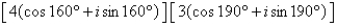 Perform the operation shown below and leave the result in trigonometric form.   A)    B)    C)    D)    E)   