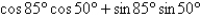 Write the given expression as the cosine of an angle.   A)    B)    C)    D)    E)   