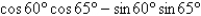 Write the given expression as the cosine of an angle.   A)    B)    C)    D)    E)   