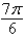 Find the area of the sector of the circle with radius 4 feet and central angle   . A)    B)    C)    D)    E)   