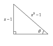  Use an inverse function to write  \theta  as a function of x.   A)    B)    C)    D)    E)    
