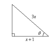  Use an inverse function to write  \theta  as a function of x.   A)    B)    C)    D)    E)    