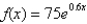 What is the value of the function   at   ? Round to 3 decimal places. A)  76.822 B)  136.659 C)  451.920 D)  163.610 E)  38.606