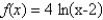 Identify the x-intercept of the function   . A)    B)    C)    D)  The function has no x-intercept. E)   