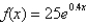 What is the value of the function   at   ? Round to 3 decimal places. A)  42.051 B)  37.296 C)  7.597 D)  26.492 E)  82.783