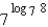 Simplify the expression.   A)  56 B)  8 C)  7 D)  64 E)  none of these