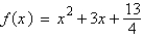 Determine the vertex of the graph of the quadratic function   . A)    B)    C)    D)    E)   