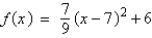 <strong>Write the standard form of the equation of the parabola that has a vertex at and passes through the point .</strong> A) B) C) D) E)
