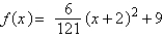<strong>Write the standard form of the equation of the parabola that has a vertex at and passes through the point .</strong> A) B) C) D) E)