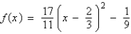 <strong>Write the standard form of the equation of the parabola that has a vertex at and passes through the point .</strong> A) B) C) D) E)