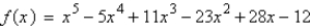 Find all the rational zeros of the function   . A)    B)    C)    D)    E)   