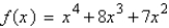 Find all real zeros of the polynomial   and determine the multiplicity of each. A)    B)    C)    D)    E)   