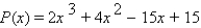 Use synthetic division to express   in the form   for the divisor   . A)    B)    C)    D)    E)  none of these