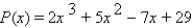 Use synthetic division to express   in the form   for the divisor   . A)    B)    C)    D)    E)  none of these