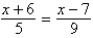 Solve the following equation.   A)    B)    C)    D)    E)   