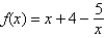 Which of the following is a zero of the given function?     ,   ,   ,   A)    B)    C)    D)    E)  none of these
