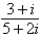 Simplify   and write the answer in standard form. A)    i B)    i C)    i D)    i E)    i