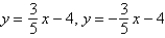 Find the standard form of the equation of the hyperbola with the given characteristics. vertices: (0, -1) , (10, -1)  Asymptotes:   A)    B)    C)    D)    E)   