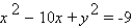 Graph the following equation.   A)    B)    C)   